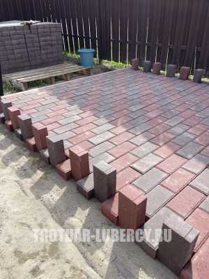укладка тротуарной плитки брусчатка
