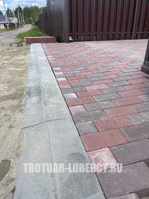 укладка тротуарной плитки брусчатка 
